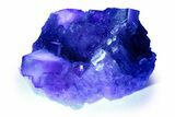 Purple Cubic Fluorite With Fluorescent Phantoms - Cave-In-Rock #244254-1